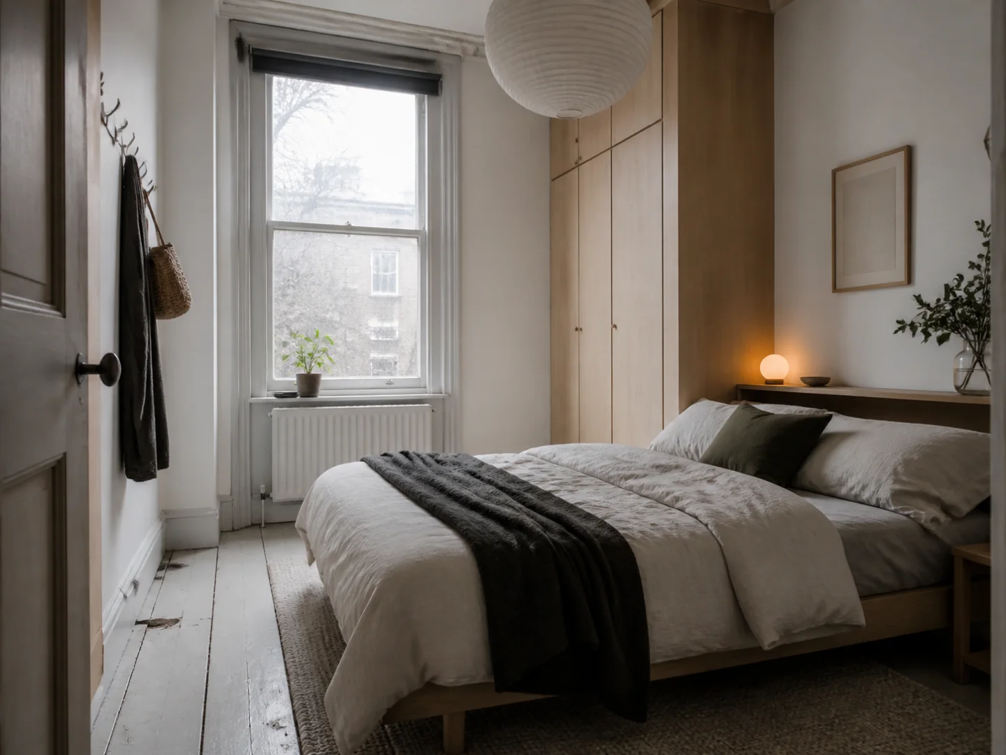 Bedroom used as an interior style transfer source room